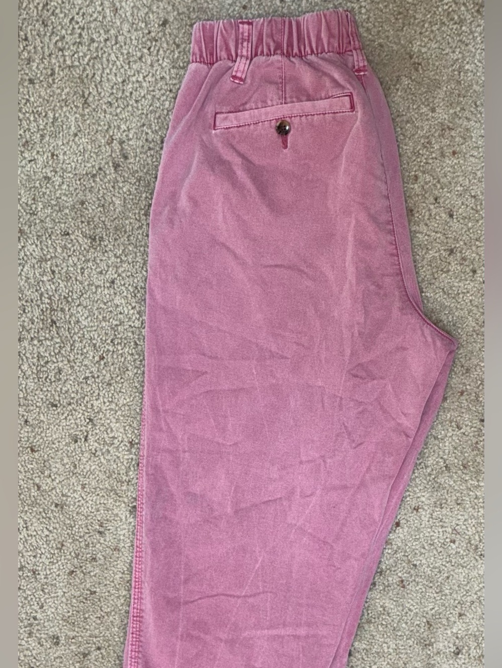 Old Navy Mauve Pink Elastic-Waist Pull-On Trousers